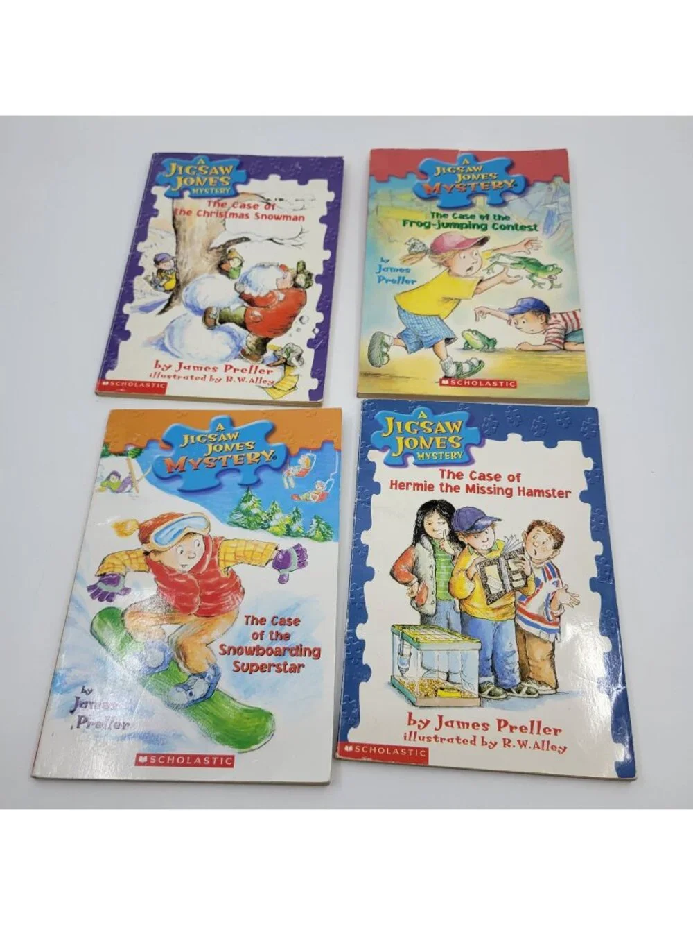 JIGSAW JONES Lot of 4 Chapter Books by James Preller - CB051